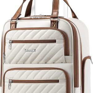 Incase Quilted Travel Bag in Cream and Tan